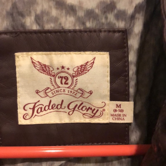 Pleather Plum Jacket - Picture 2 of 2